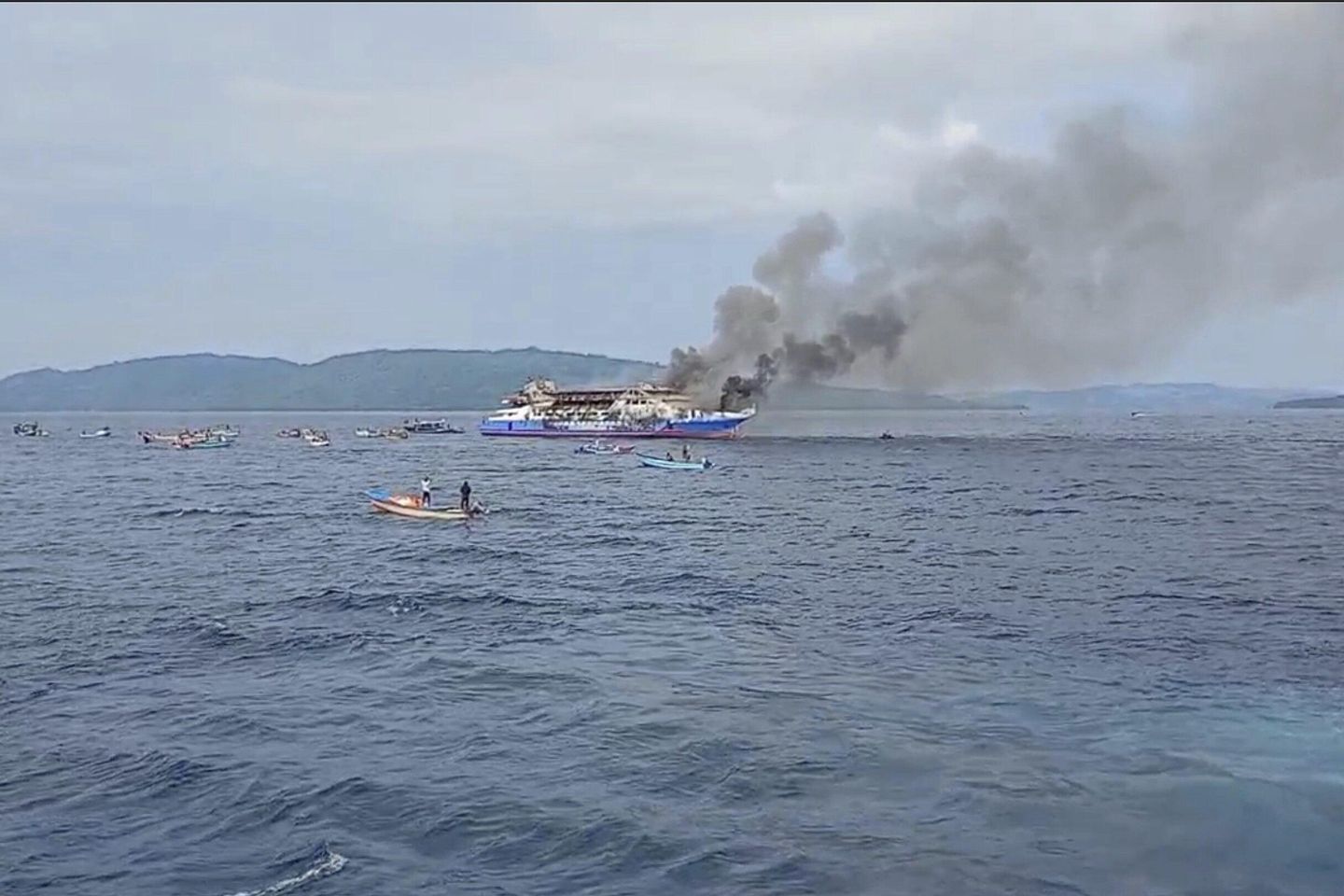 Deadly fire erupts on Indonesian ferry.